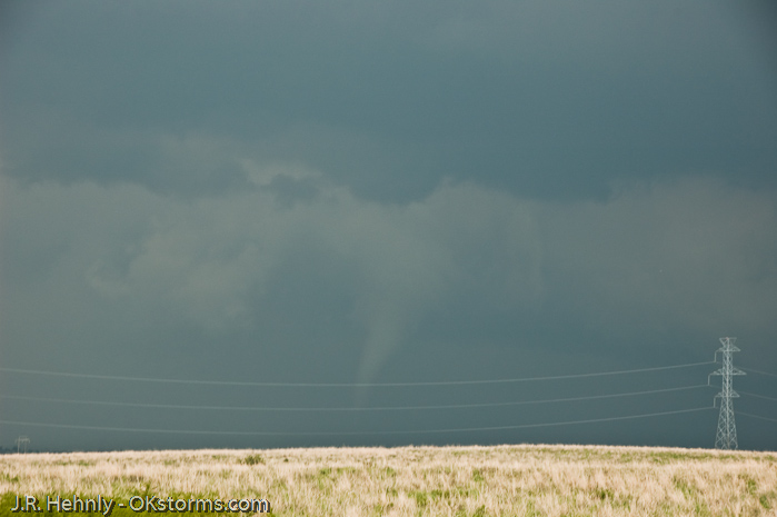 Another tornado forms to the right of the original.