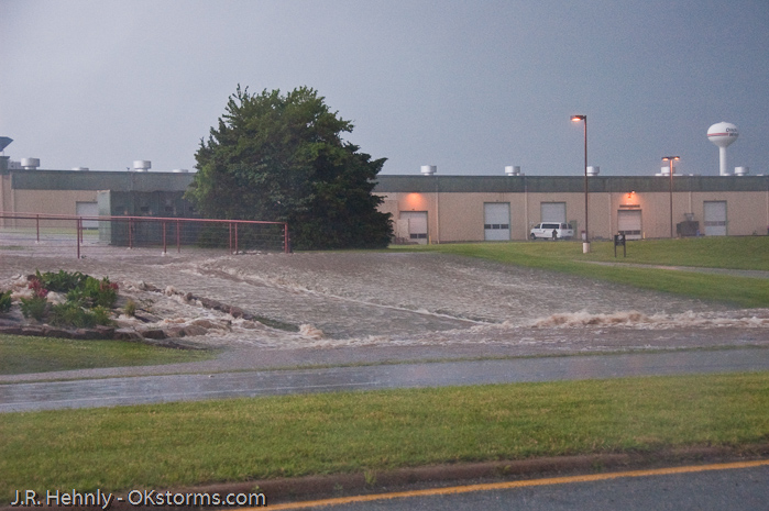 Flash flooding in Perry, OK.