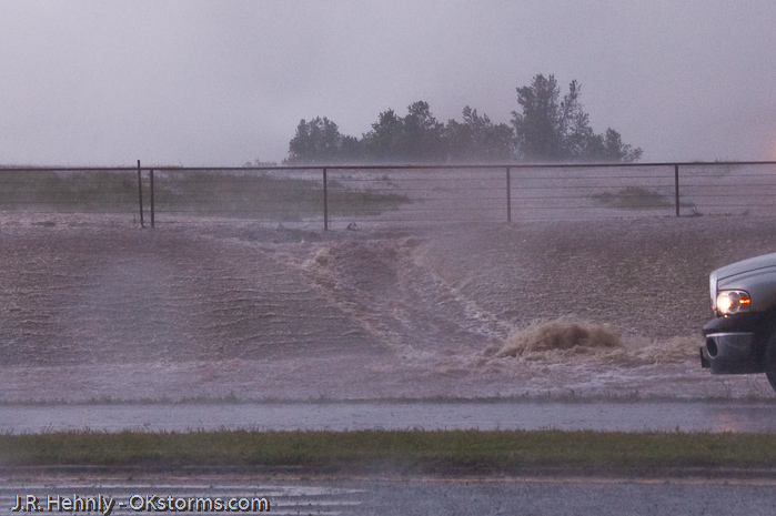Flash flooding in Perry, OK.