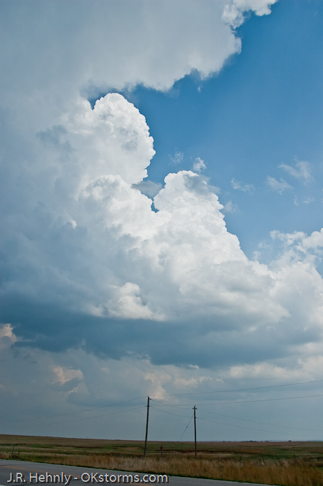Convection finally begins nearly on top of us.
