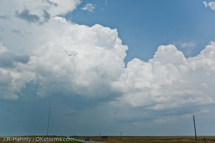 Convection finally begins nearly on top of us.