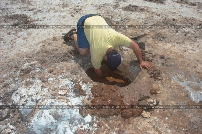 Crystal Digging in the Great Salt Plains Park J.R. digging into a hole.
 - 20060529_150541.jpg