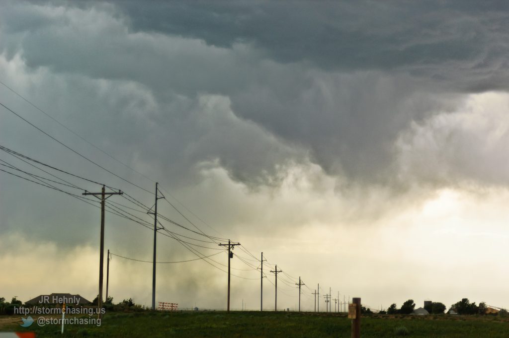 Storm developing to the west - 5/17/2012 4:58:55 PM - Hugoton, Kansas - USA - 