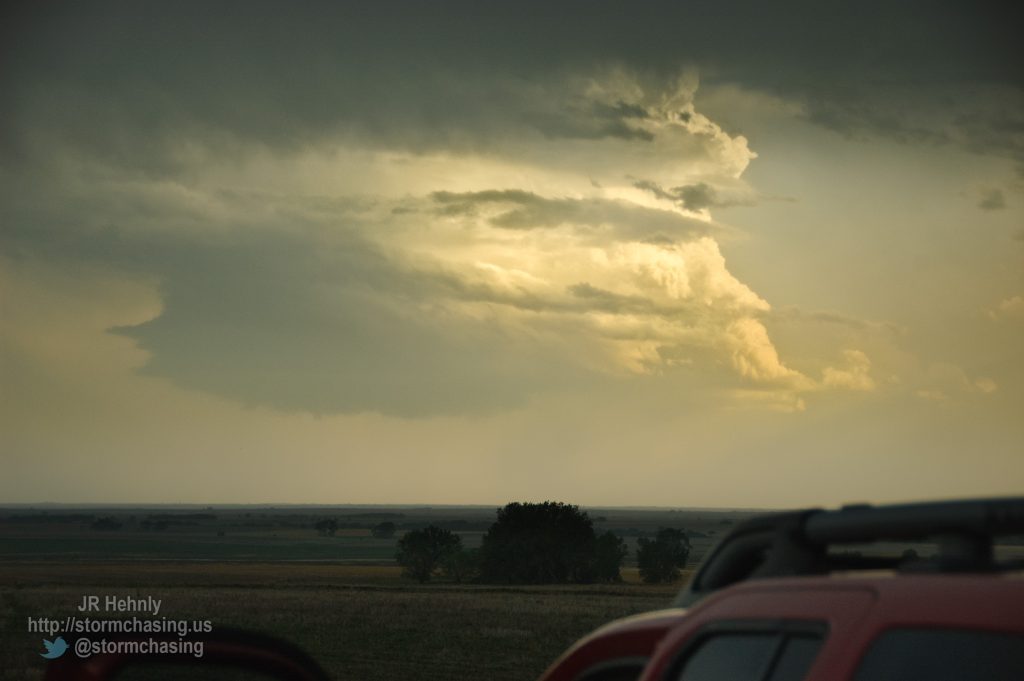 Storm to the southwest is getting closer - 5/27/2012 7:07:21 PM - Kensington, Kansas - USA - 