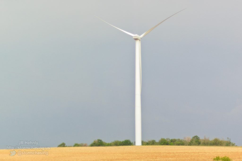 Storm developing behind a wind farm - 5/30/2012 5:41:24 PM - Cheyenne, Oklahoma - USA - 