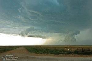 Contiued ragged lowering to my west. The storm is moving quickly south - 6/1/2012 5:57:13 PM - Dalhart, Texas - USA - 