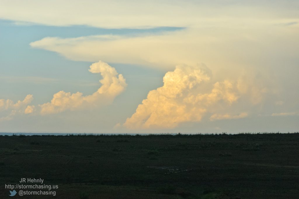 Sun setting on updrafts to my northeast - 6/1/2012 7:00:00 PM - Channing, Texas - USA - 