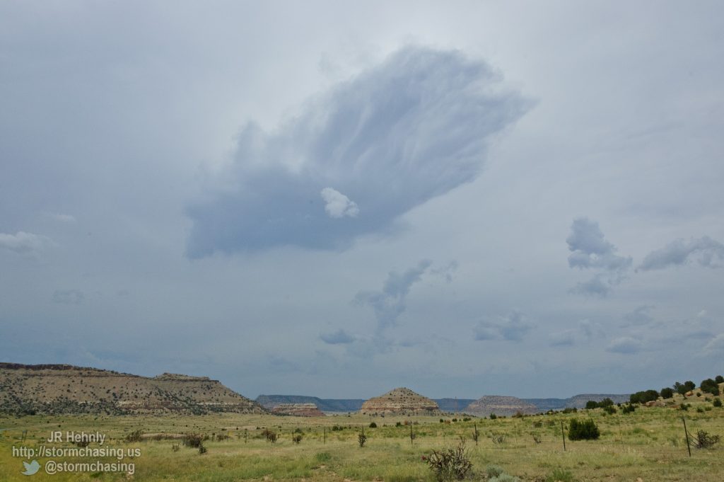 Exciting New Mexico geology, and a few storms coming my way, too - 6/2/2012 2:42:16 PM - Folsom, New Mexico - USA - 