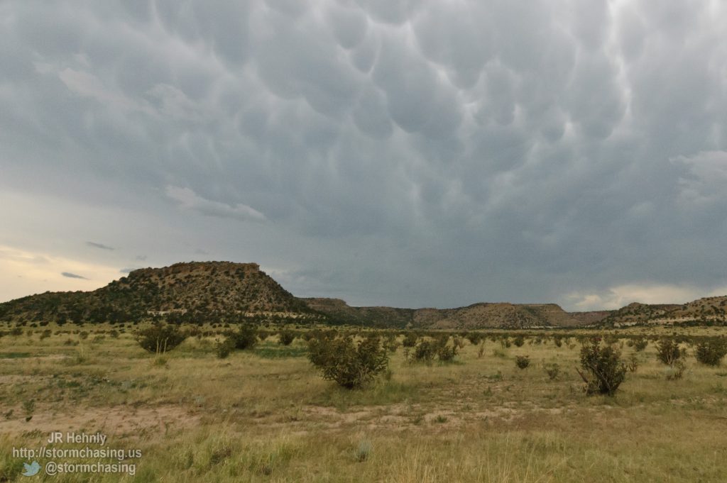 Mamatus clouds forming under the storm's anvil - 6/2/2012 3:36:43 PM - Folsom, New Mexico - USA - 