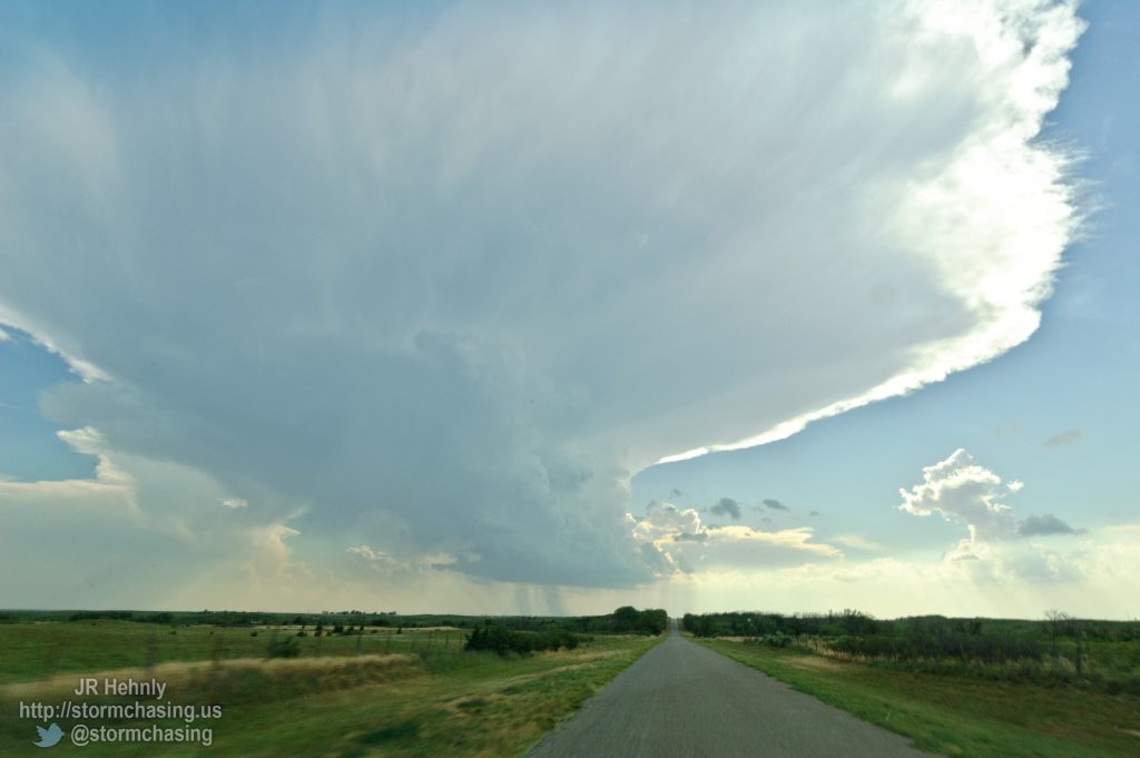 A storm finally become severe to the west - 6/3/2012 5:57:32 PM - Laverne, Oklahoma - USA - 