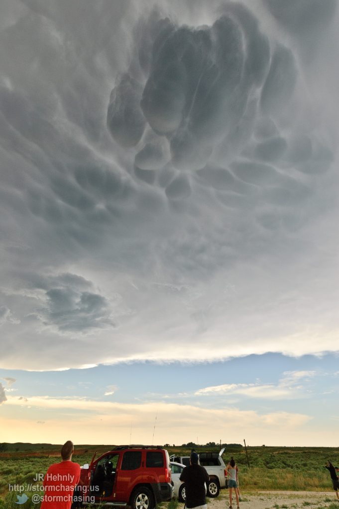 Mamatus clouds form overhead - 6/3/2012 6:46:21 PM - Laverne, Oklahoma - USA - 