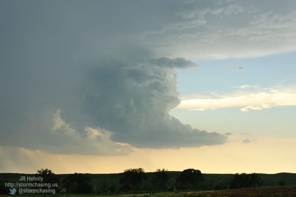 Storm updrafts struggle with lack of surface inflow - 6/3/2012 7:01:53 PM - Laverne, Oklahoma - USA - 