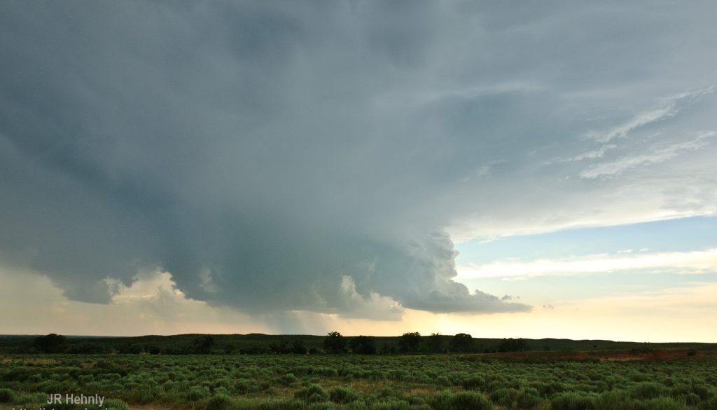 Storm to the west is weakening - 6/3/2012 7:05:11 PM - Laverne, Oklahoma - USA - 