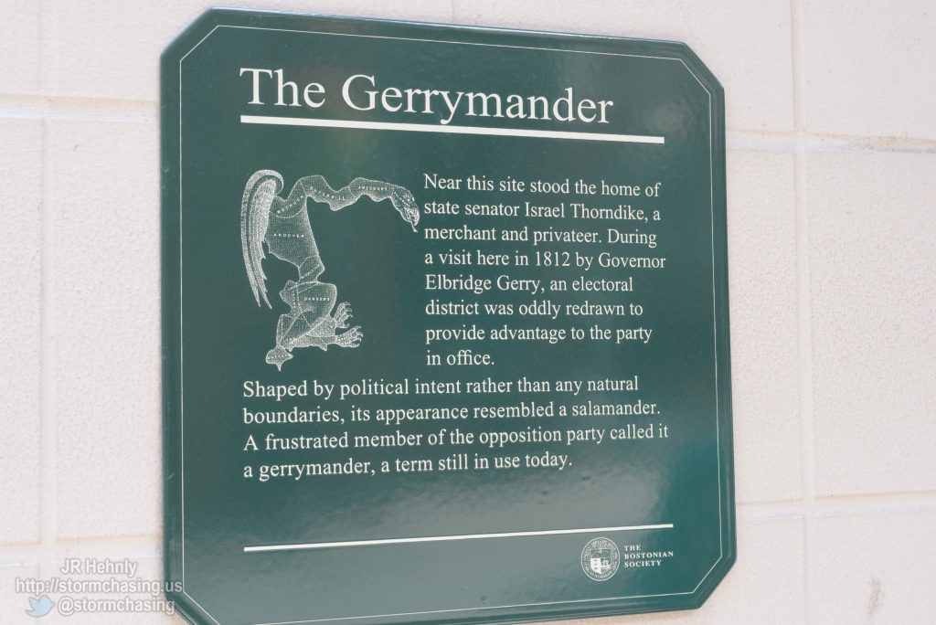 Gerrymandering began at this spot - 8/16/2014 3:25:29 PM - Downtown Crossing - Boston, Massachusetts - 