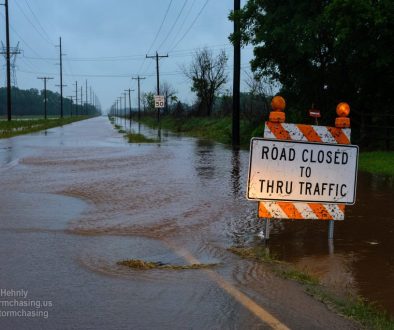 Franklin Road at 12th Ave NE. Had a car fly past me then realize maybe the road closed sign was there for a reason. He quickly turned around. - 5/19/2015 8:22:03 PM - East Franklin Road - Norman, Oklahoma - 