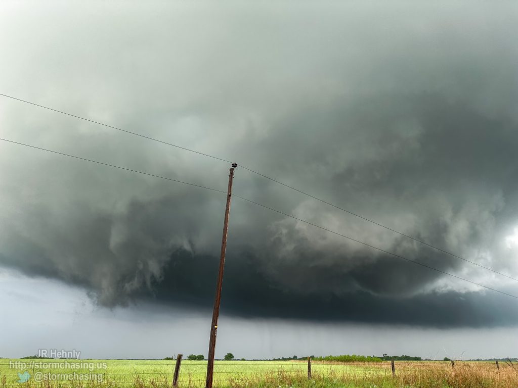 I followed the storm through Ninnekah. The rotation began to intensify just after this photo. - 5/11/2023 7:25:47 PM - County Street 2860 - Ninnekah, Oklahoma - 