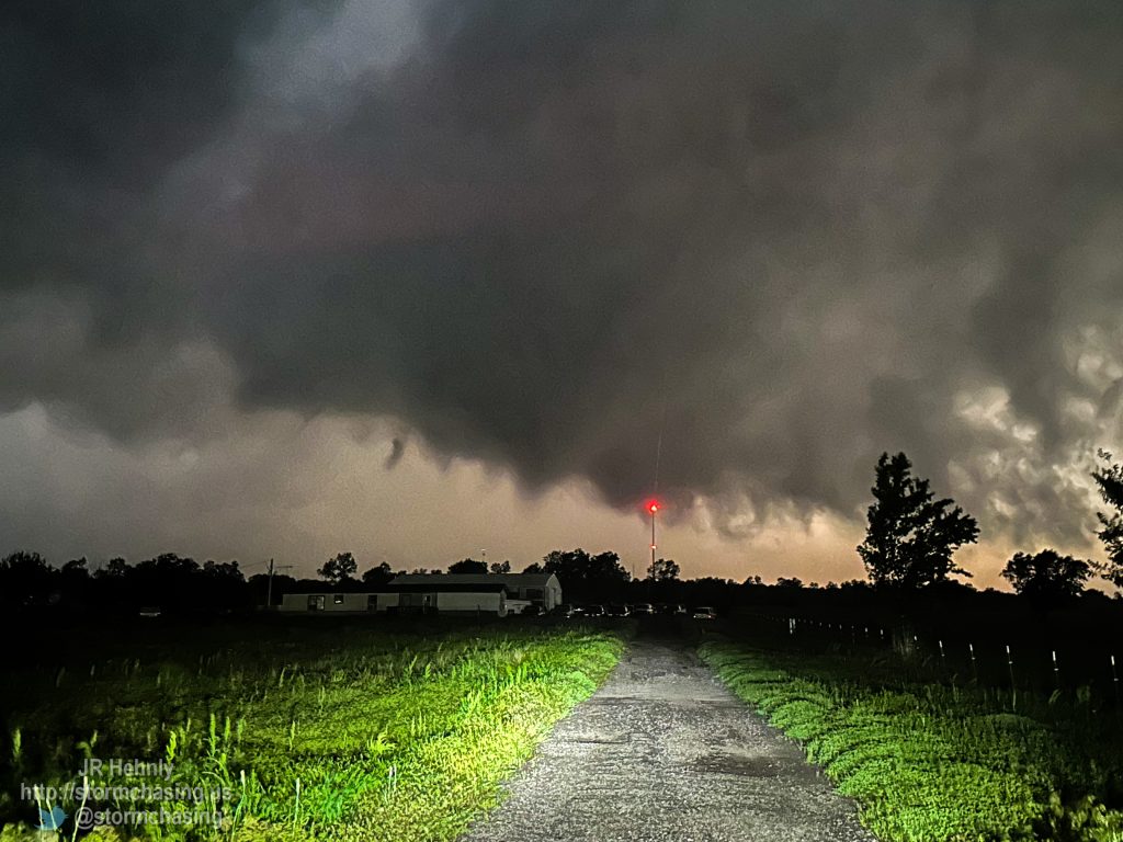 As it approached Goldsby I was finally able to capture a couple tornado touchdowns as the storm passed over Cole. - 5/11/2023 8:49:27 PM - South Main Avenue - Goldsby, Oklahoma - 